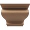 Ekena Millwork 10"W x 20"D x 10"H Wide Scroll Rough Cedar Woodgrain TimberThane Corbel, Primed Tan CORUR10X20X10SCRRCPR - alternate 4
